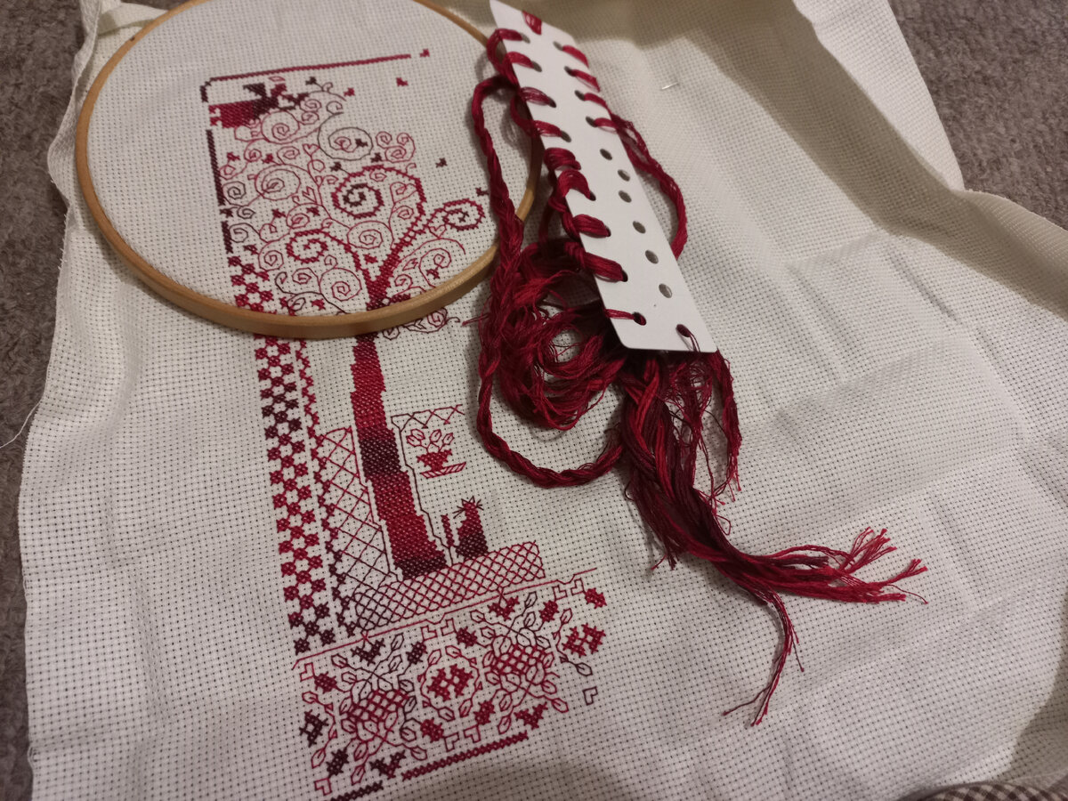 Фото сделано по приезду домой. Набор Panna СО-886 "Оберег домашнего очага"