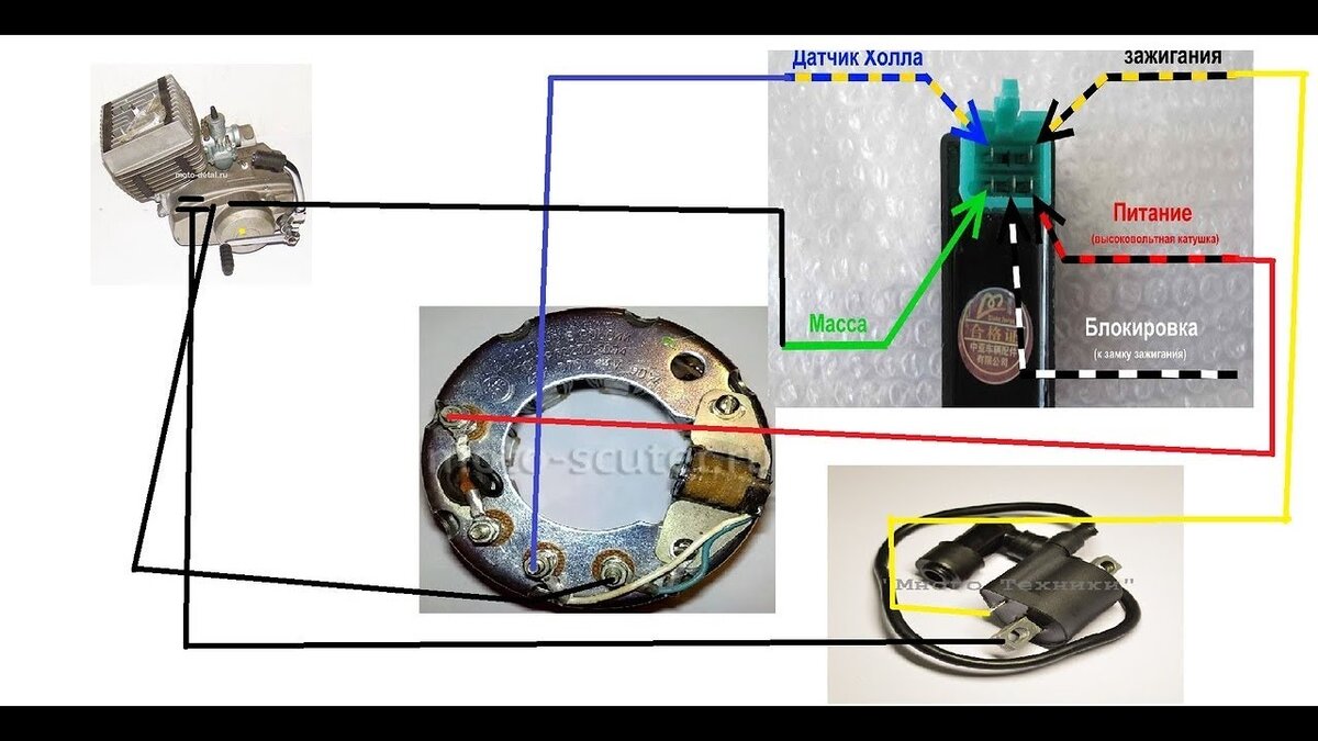Схема проводки минск 6 вольт на искру