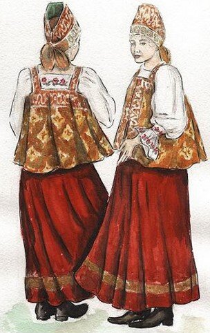одежда крестьянок