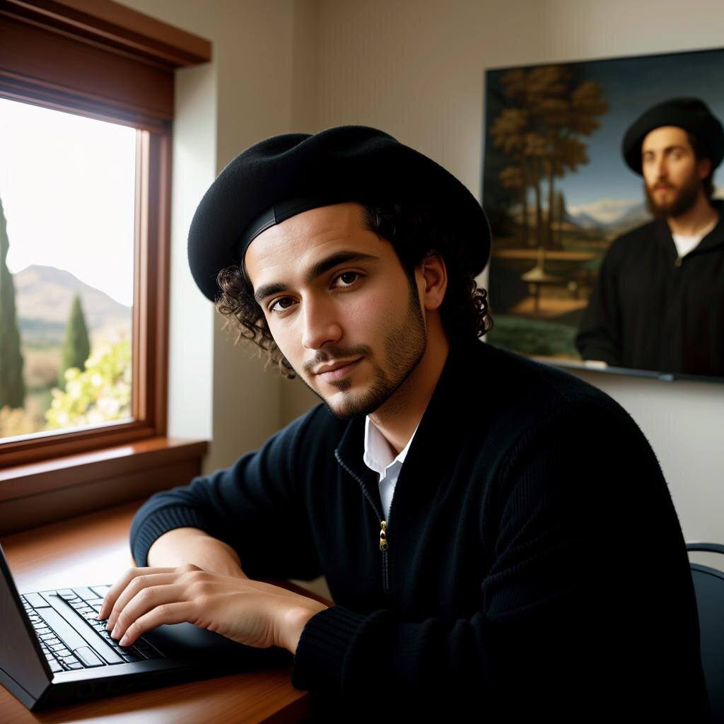 Художник Рафаэль в современном мире. Нейросеть AI NOX GPT