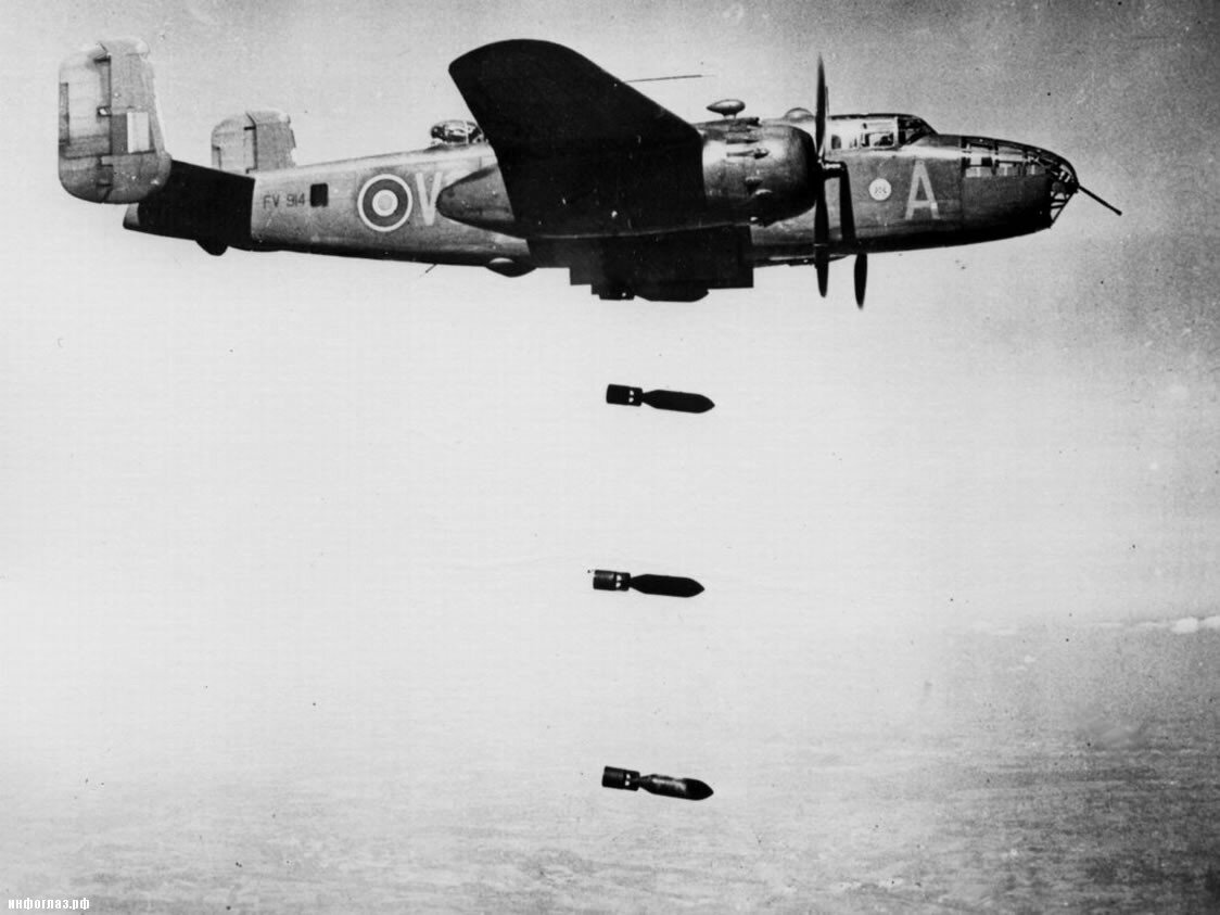 Американская бомбардировка Японии.