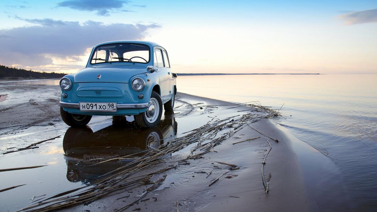 Запорожец на море - взято с Яндекса.