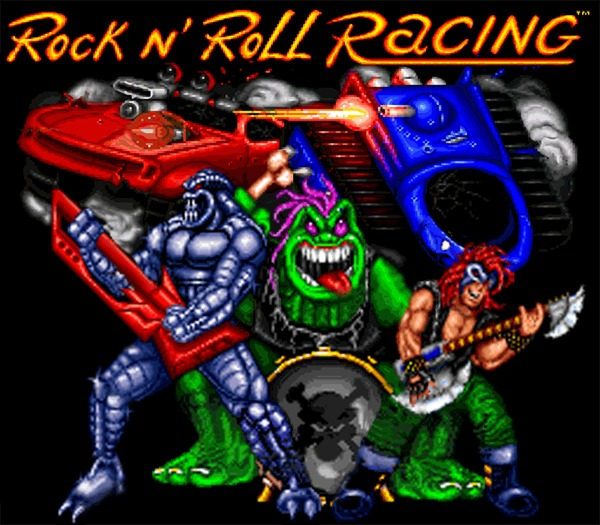 Знаменитые Rock'n'Roll Racing 1993, в нее мы играли на Сега