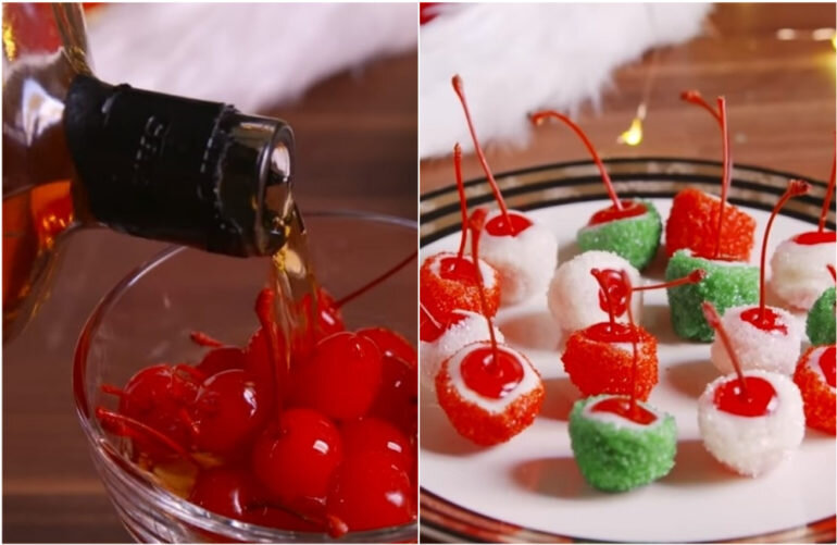 Whiskey Cherry Bombs