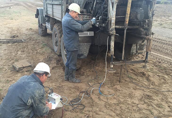 Статическое зондирование грунтов: полевые работы 