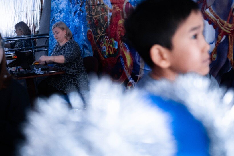 Надежда Блинова проводит новогодний праздник 
Фото: Анна Матвеева