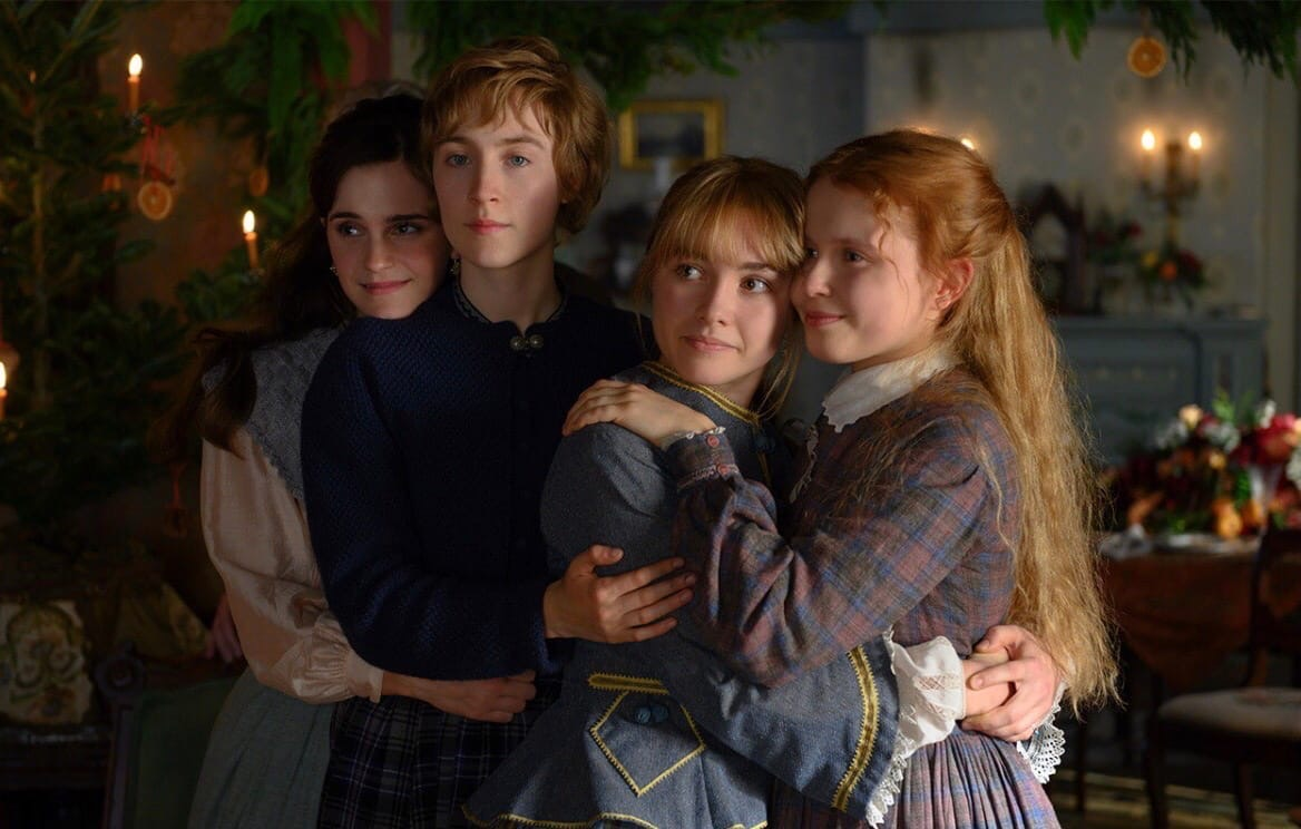 Слева направо: Мег, Джо, Эми, Бет. Кадр из фильма "Маленькие женщины" (2019)