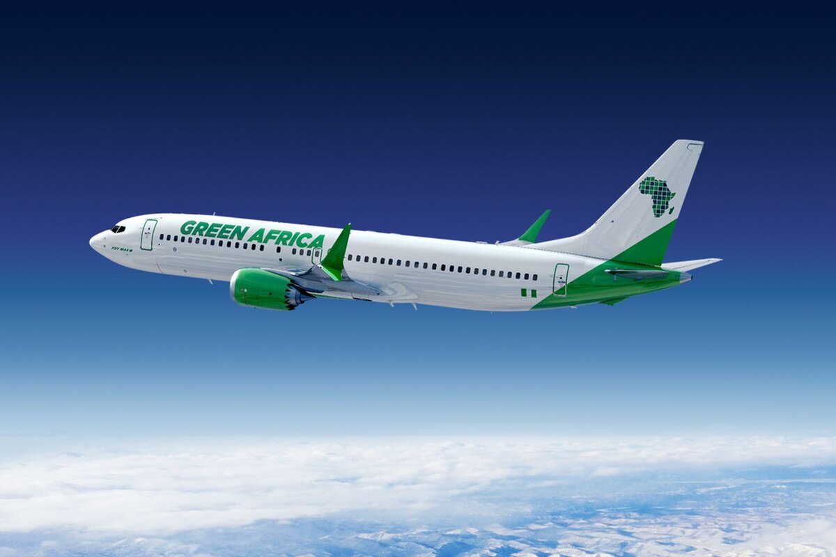 Так должны были выглядеть Boeing 737 MAX 8 в ливрее Green Africa. Но не сложилось