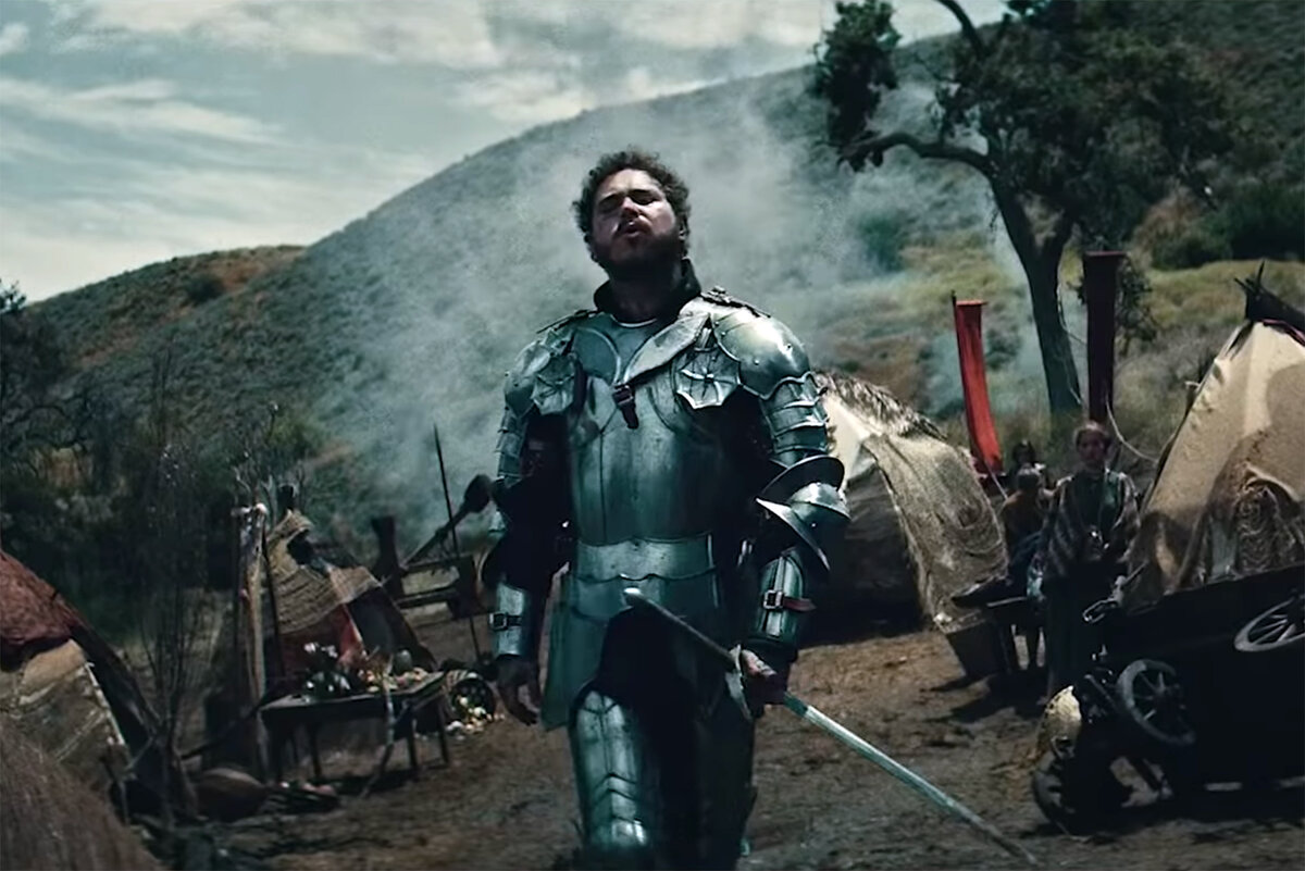 Post Malone, кадр из видео на песню «Circles»