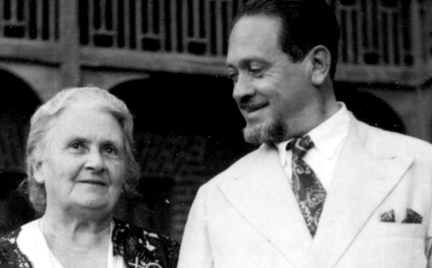 Мария Монтессори и её сын Марио