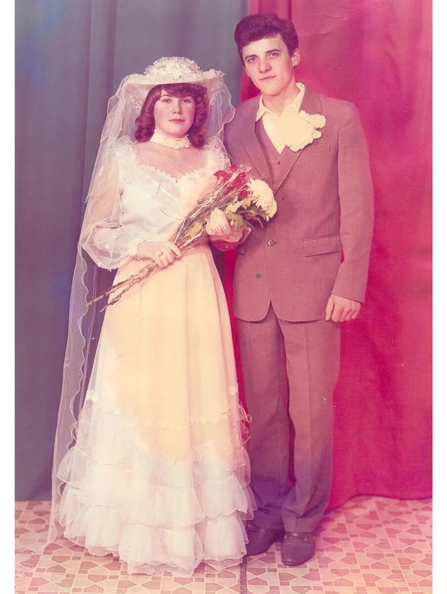 Свадебные платья 80-х