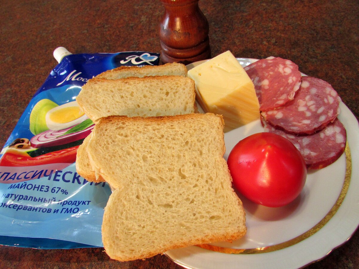 Ингредиенты  для тостов за 5 минут. Фото Самогон Саныча.