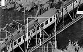 Стоп кадр из видео с натовского самолета