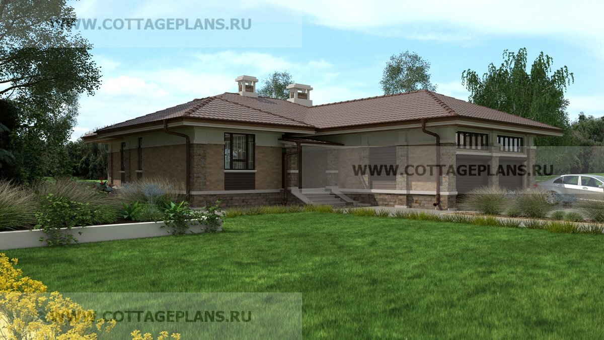 Фасады дома. Источник фото: https://www.cottageplans.ru