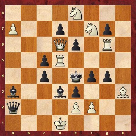 Ход Белых. Спертый мат в 10 ходов.