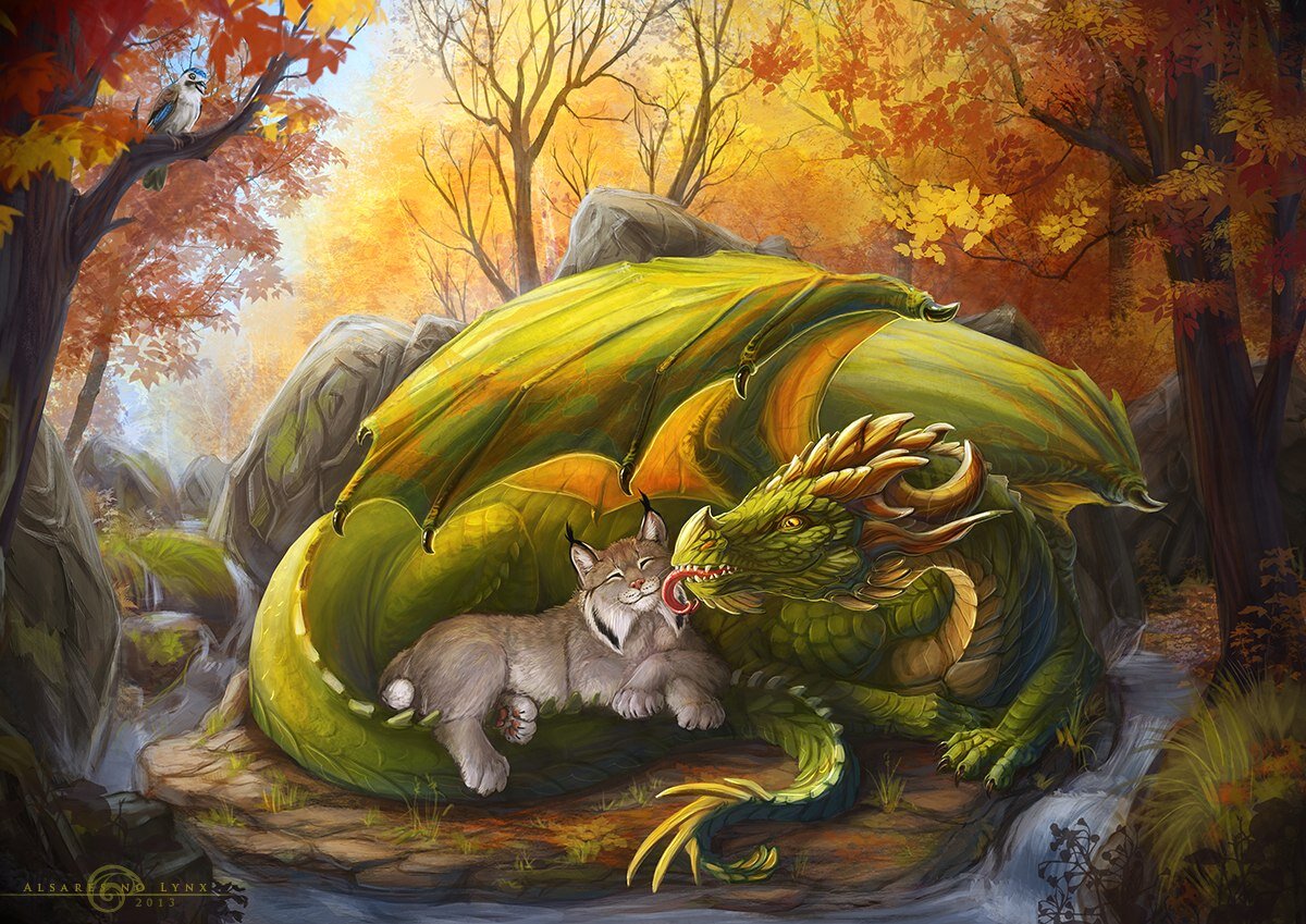 Источник изображения: https://www.deviantart.com/alsareslynx/art/Dragon-and-Lynx-412142146