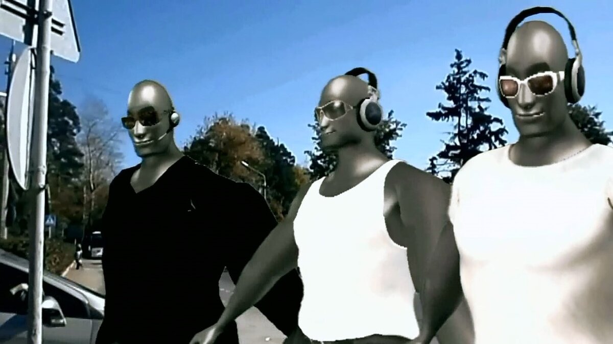 Резиновые телохранители. Так они выглядят в фильме