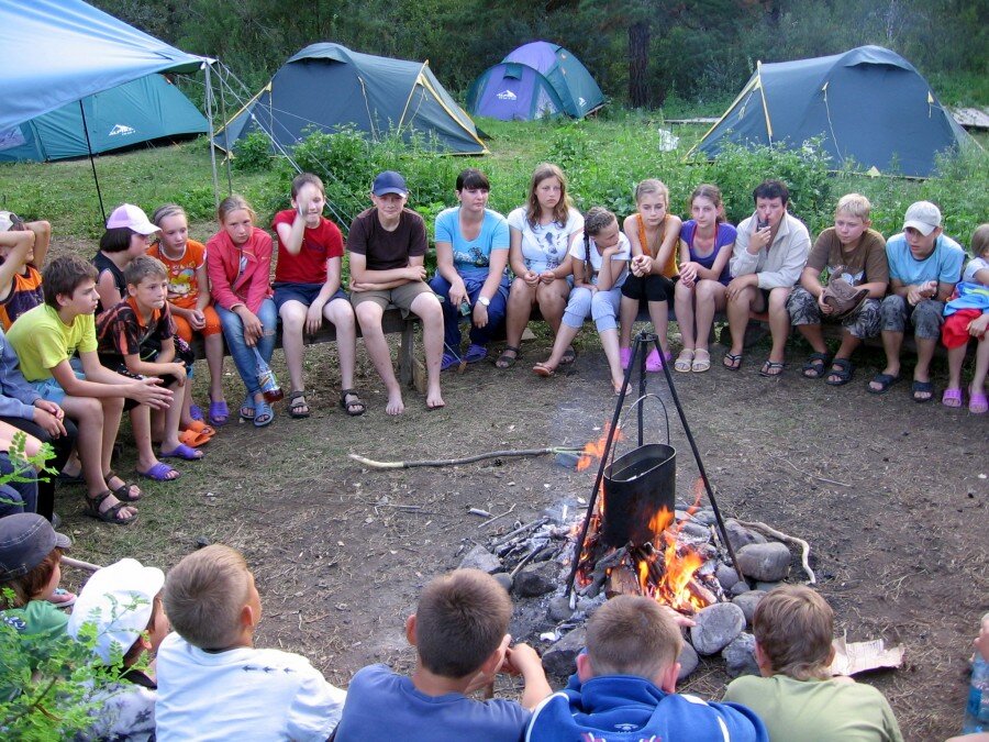 Каникулы в лагере.