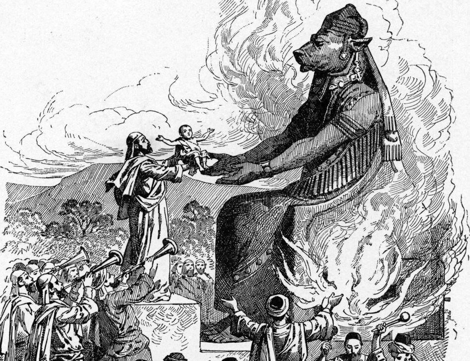 преподношение в жертву младенца