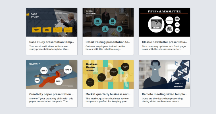 Рисунок 5. Шаблоны презентаций / 