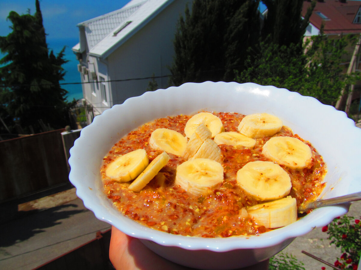 Идеальный завтрак. Живая льняная каша