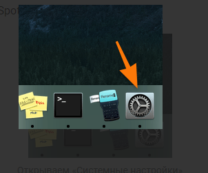 Открываем «Системные настройки»