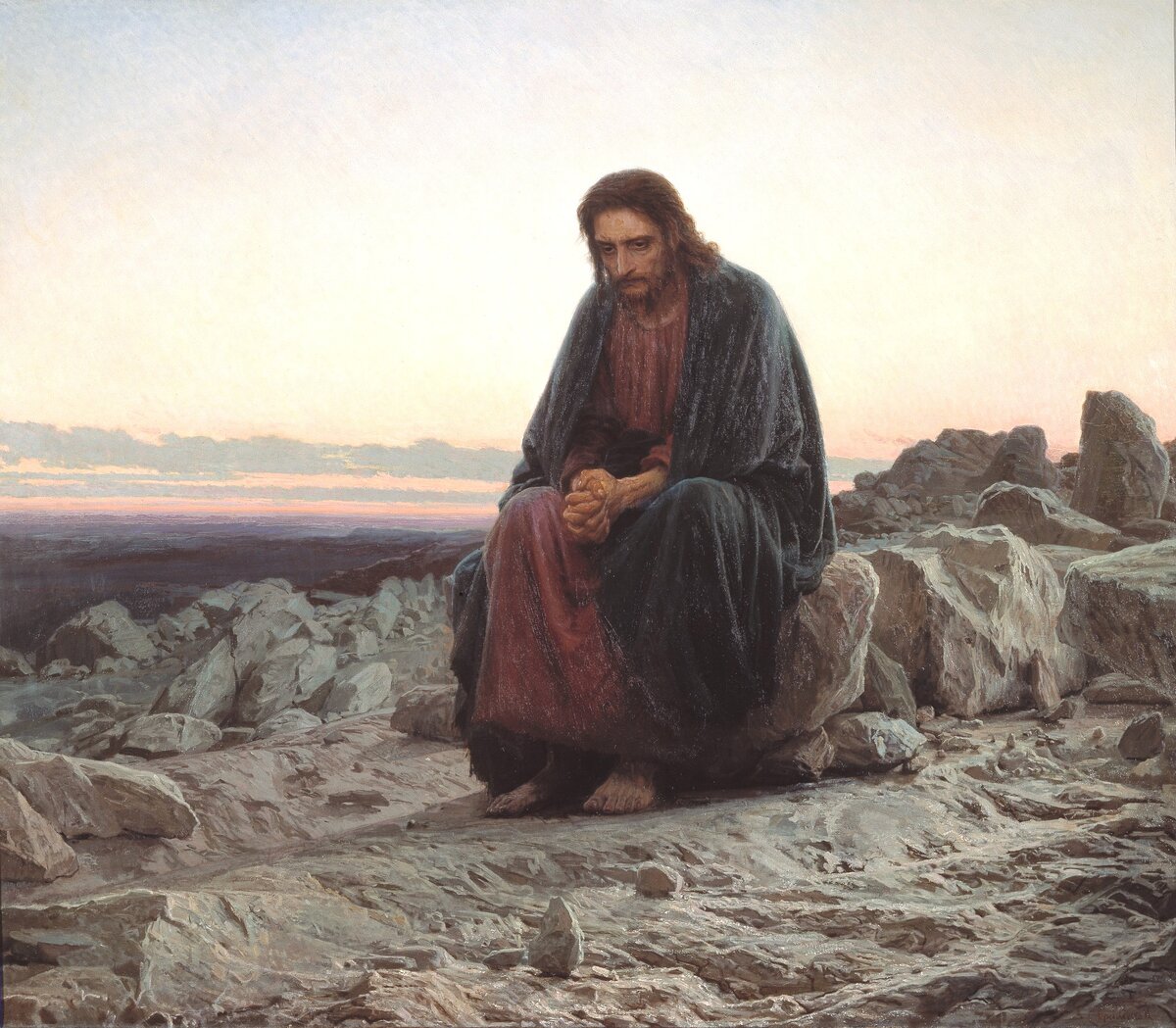 Иван Крамской. "Христос в пустыне", 1872