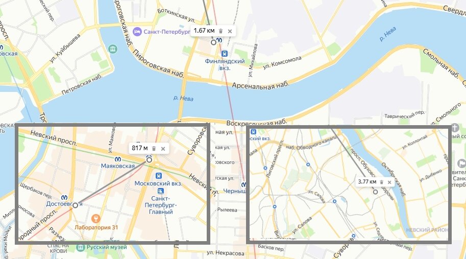 Длина перегонов в Петербургском метро