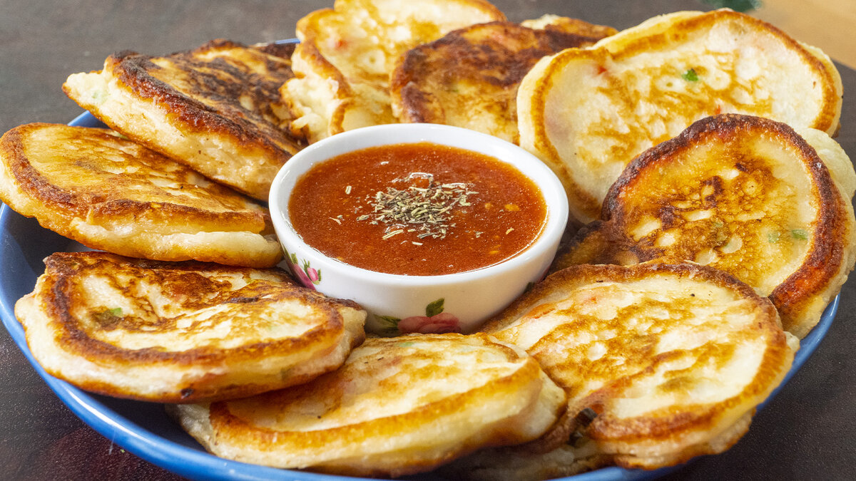 Оладьи со вкусом пиццы