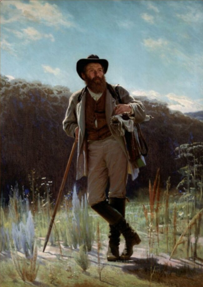 Портрет И.И. Шишкина работы И.Н. Крамского, 1873 год