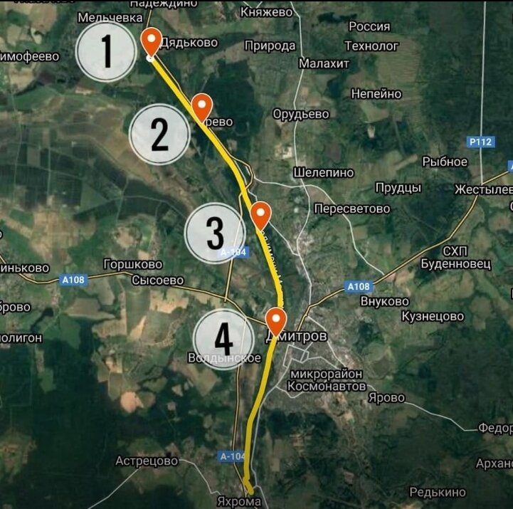 Карта велодорожек москвы и московской области