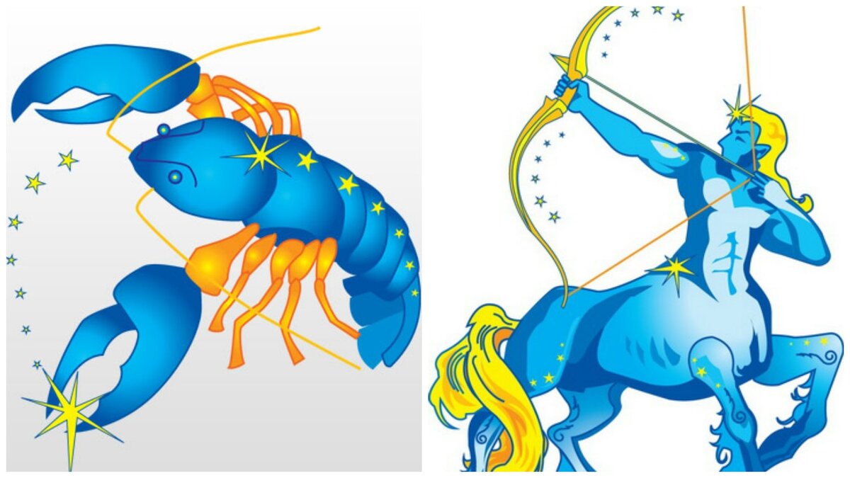 Гороскоп совместимости Рак и Стрелец . Совместимость знаков зодиака Рак и Стрелец