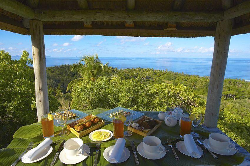Ресторан на Сейшелах (Fregate Island)