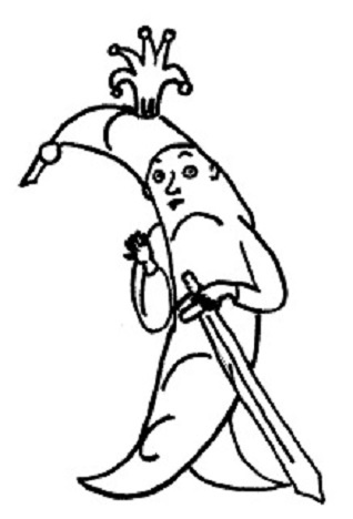 Рисунок Батый Ирины - царь Горох