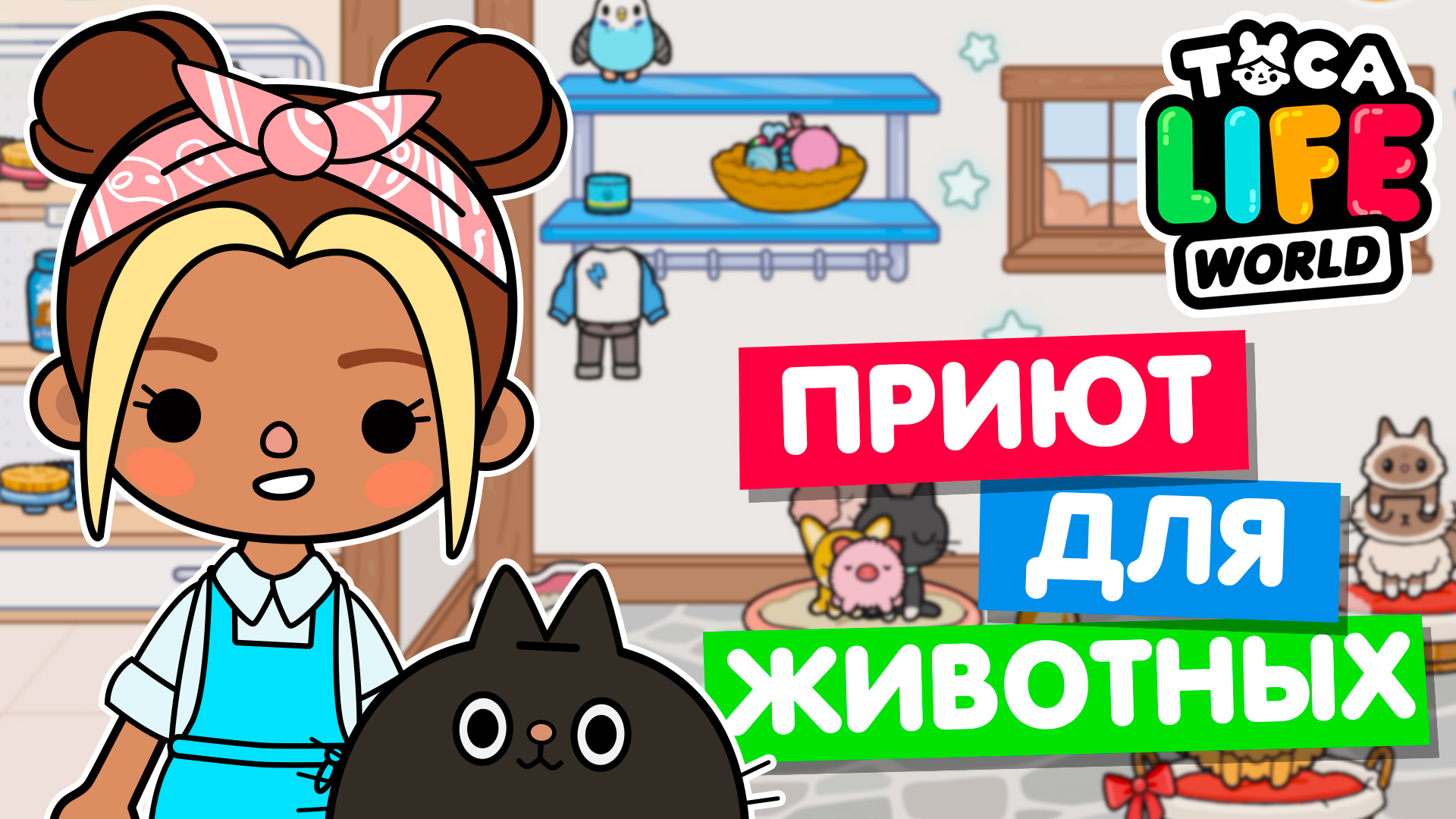 ПОСТРОИЛА НОВЫЙ ПРИЮТ ДЛЯ ЖИВОТНЫХ в Тока Бока 🦔 Toca Life world