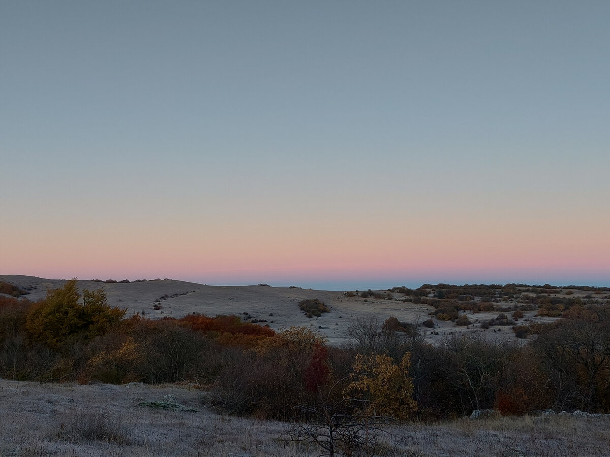Рассвет над нижним плато 