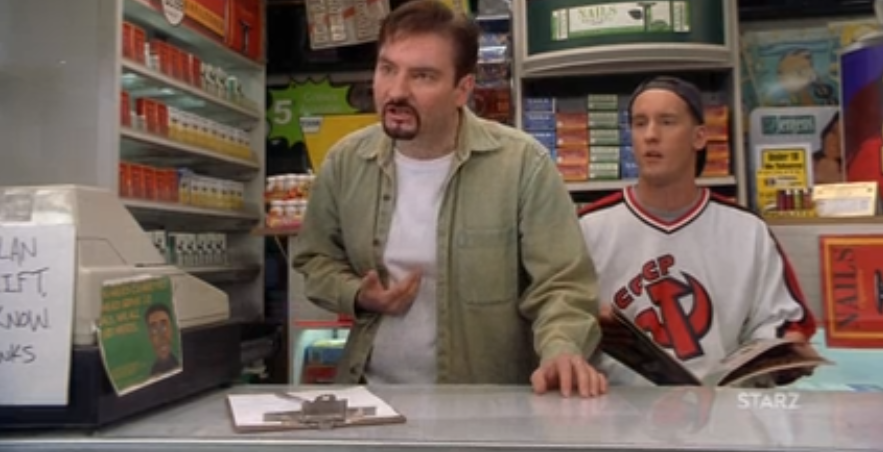 Сцена из фильма "Джей и Молчаливый Боб наносят ответный удар", 2001 год.