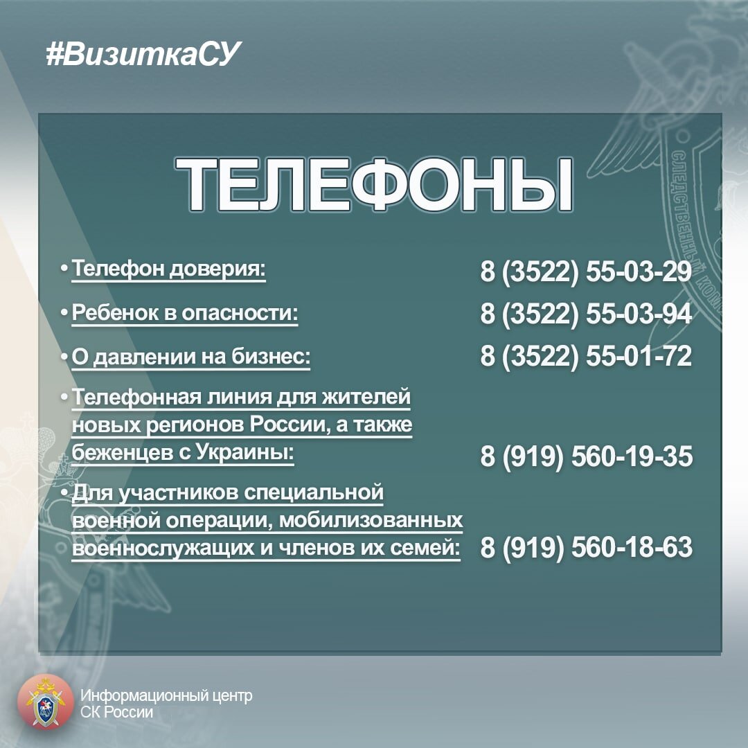 Следственное управление СК России по Курганской области - в проекте  #ВизиткаСУ | Информационный центр СК России | Дзен