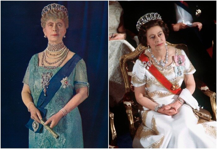 Бесценные украшения семьи Романовых оказались в сокровищнице британских монархов (королевы Мария Текская и Елизавета II).
