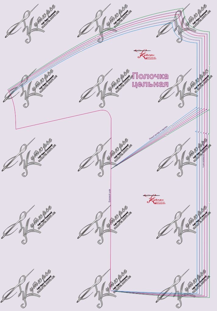 Выкройка пальто без воротника - Переулок швейный