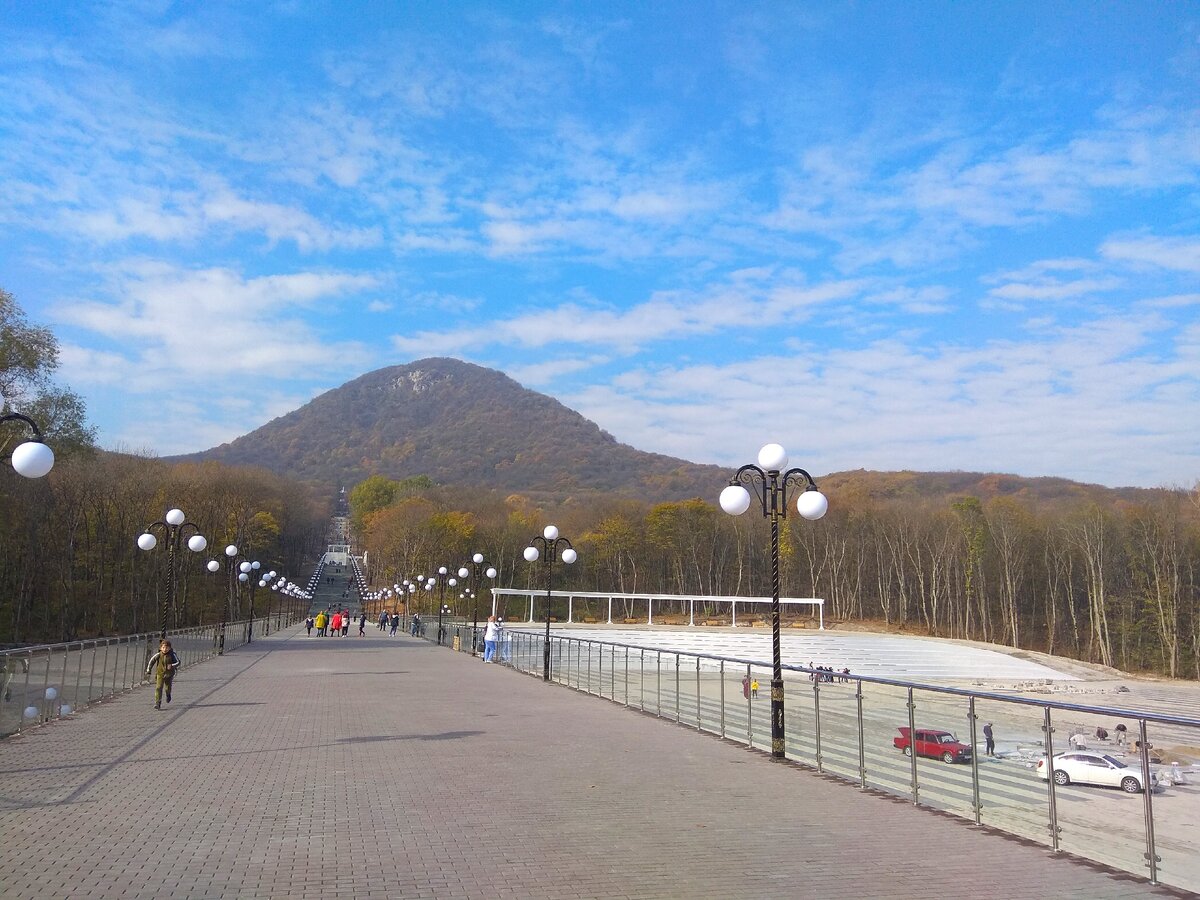 Вид с горы железной Железноводск зимой