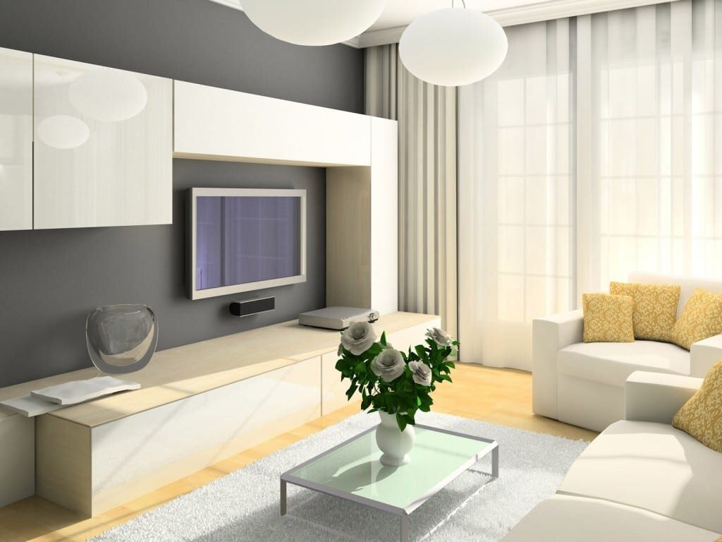 Белая гостиная: особенности дизайна, фото, сочетания с другими цветами