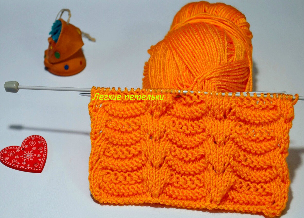 легкая петелька. легкая петелька. узоры пески спицами. узор канадская резинка. вязание крючком петли.