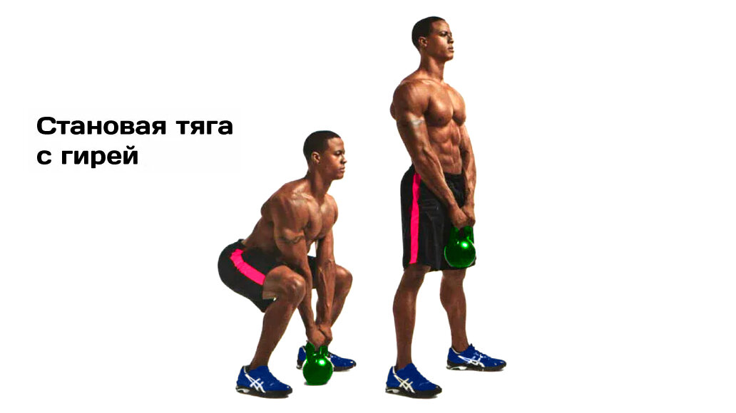 Гиревой марафон. На изображения показано движение с одной гирей, так как не нашел хороших фото с двумя гирями. Картинки взяты из свободных источников