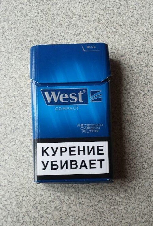 Вест компакт 2022 синий сигареты. Сигареты West Compact.