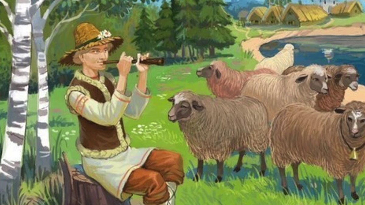 Игра на рожке картинки