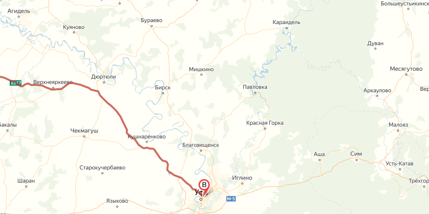 Видите М7 идёт ниже
