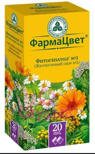 Фитогепатол желчегонный сбор №3.
