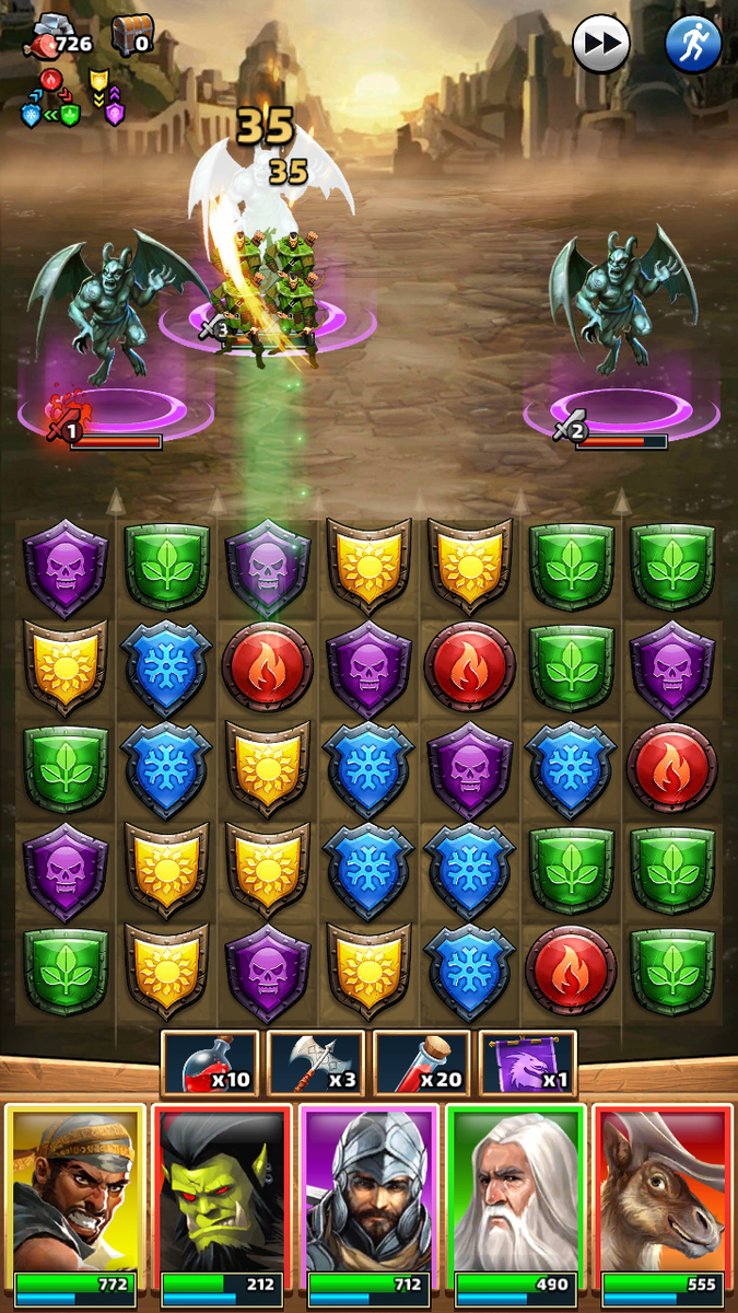 Бой прост три вряд и удар.