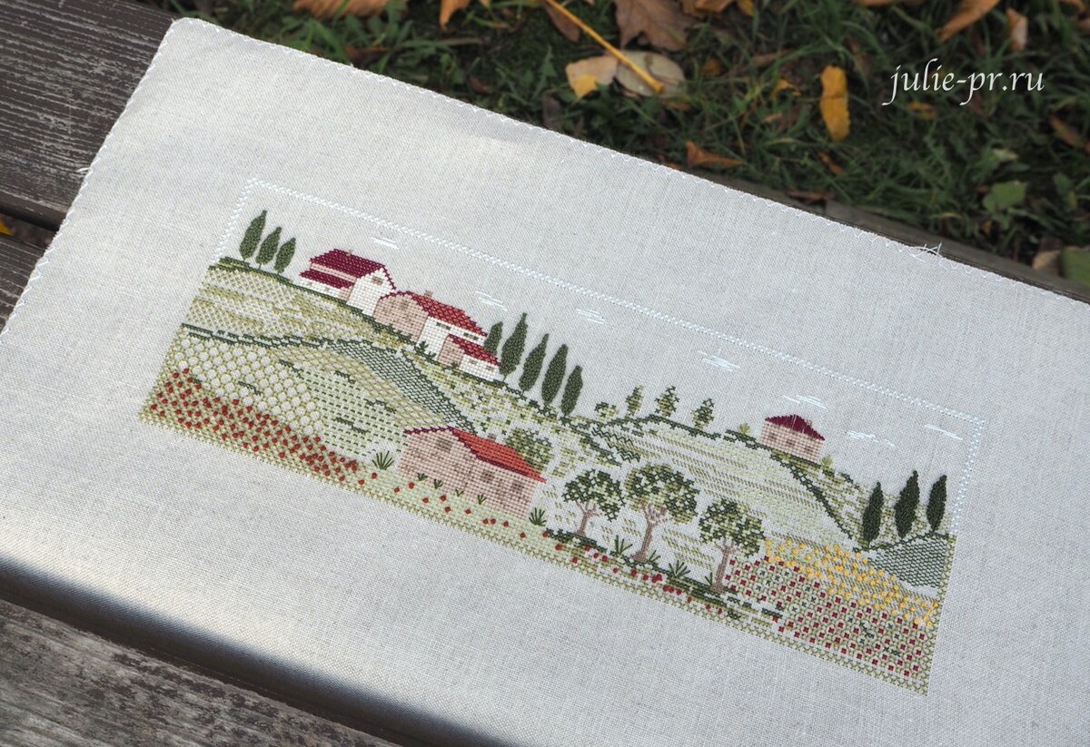 Вышивка в технике блэкворк Marie Suarez - Тоскана